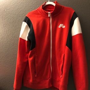 Nike Air red zip up